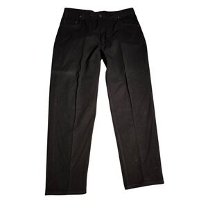 Vintage Levis 545 Mens 42x34 Baggy Fit Black Denim Jeans Made USA Distressed 969